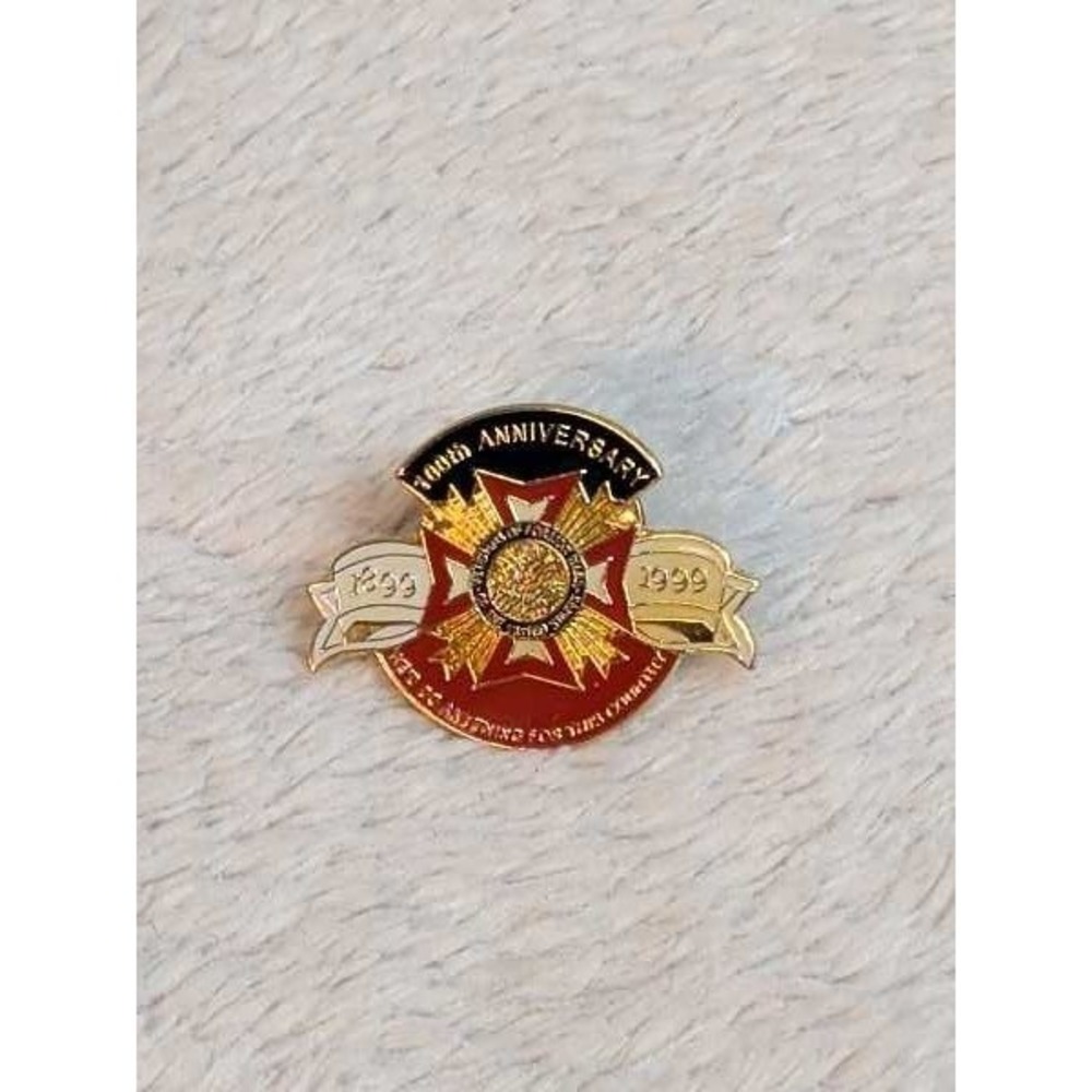 VFW 100th Anniversary Pin 1899-1999 Veterans Foreign Wars USA Made‎